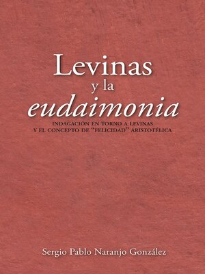 cover image of Levinas y la eudaimonia
